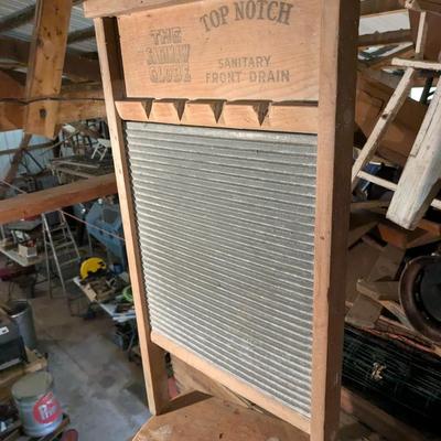 Antique Washboard, The Saginaw Globe Top Notch