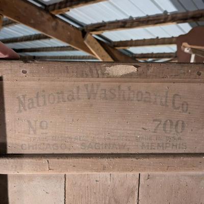 Antique Washboard, The Saginaw Globe Top Notch