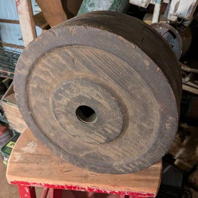 Antique 1' Wooden Wheel