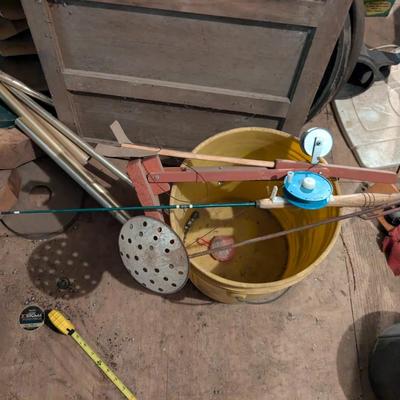 Vintage Ice Fishing Kit