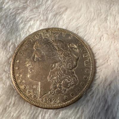 1921 P MORGAN US COIN VF SILVER