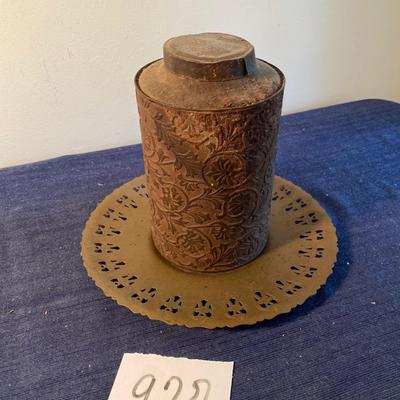 Vintage Embossed Tin