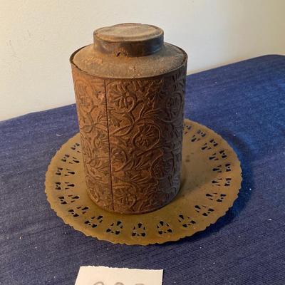 Vintage Embossed Tin