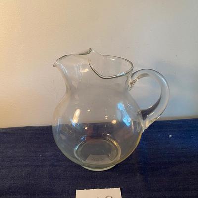 Vintage Glass Ball Pitcher