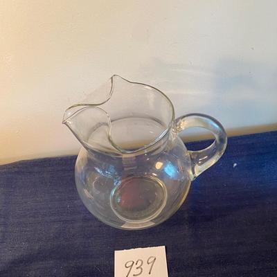 Vintage Glass Ball Pitcher