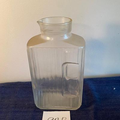 Vintage Ribbed Decanter Pitcher