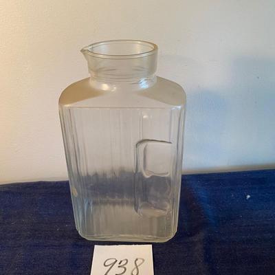 Vintage Ribbed Decanter Pitcher