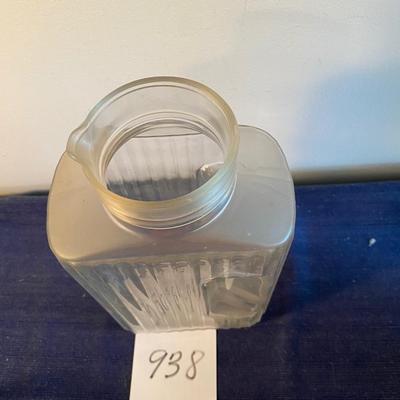 Vintage Ribbed Decanter Pitcher