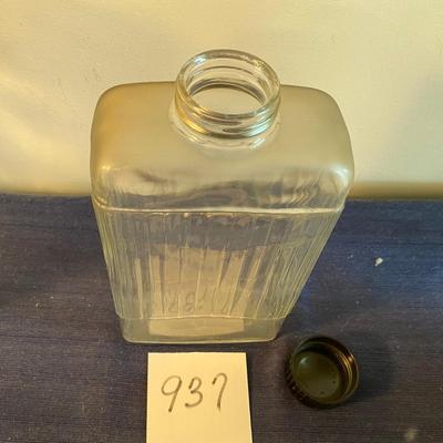 Vintage Ribbed Refrigerator Decanter