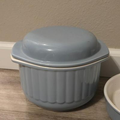 Ceramic Dutch Ovens (2) and Skillet