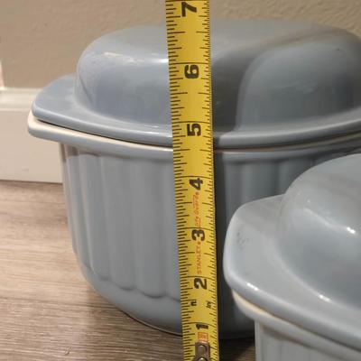 Ceramic Dutch Ovens (2) and Skillet