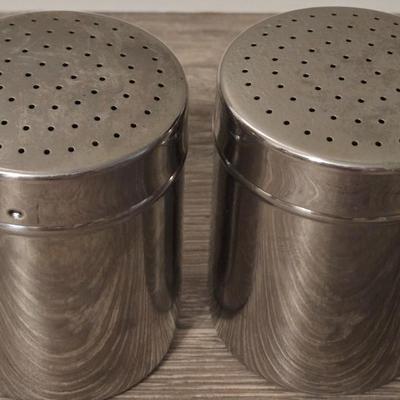(2) Stainless Shakers