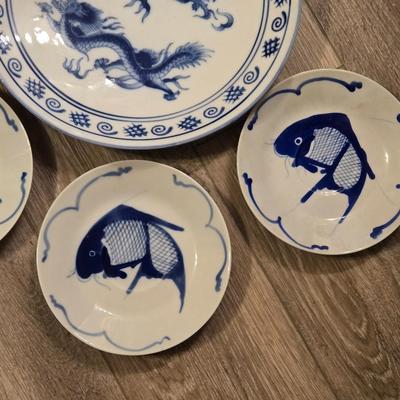 Asian Fish & Dragon Dishes