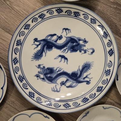 Asian Fish & Dragon Dishes