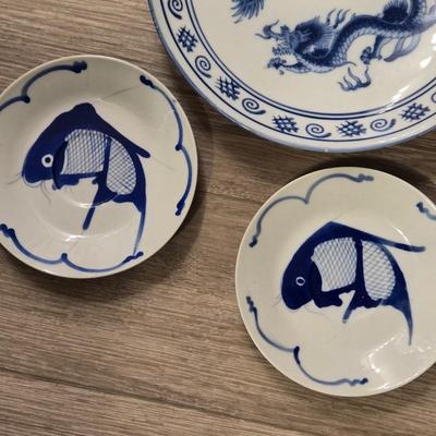 Asian Fish & Dragon Dishes