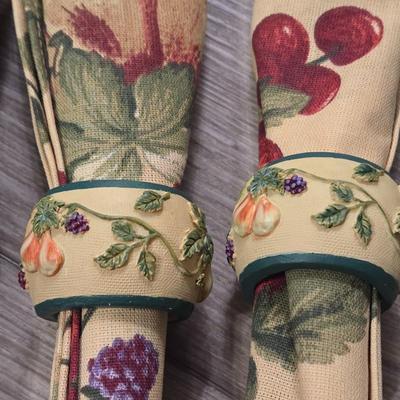 Napkins with Matching Napkin Rings