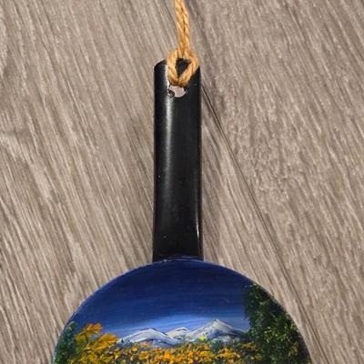 Handpainted Small Skillet Deco
