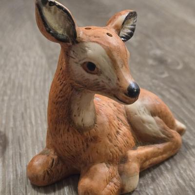 Porcelain Deer Salt & Pepper Shakers