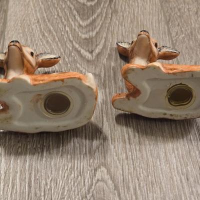 Porcelain Deer Salt & Pepper Shakers
