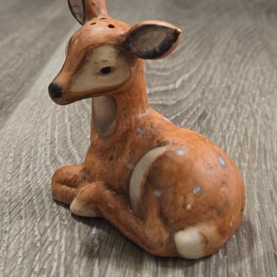 Porcelain Deer Salt & Pepper Shakers