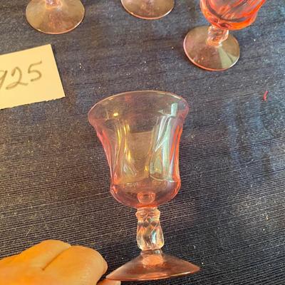 7 Vintage Fostoria Small Goblets