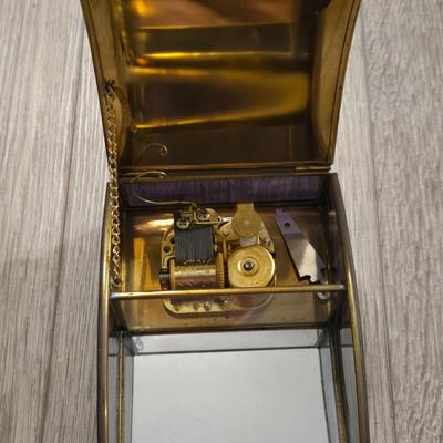 Glass Music Box Jewelry Box