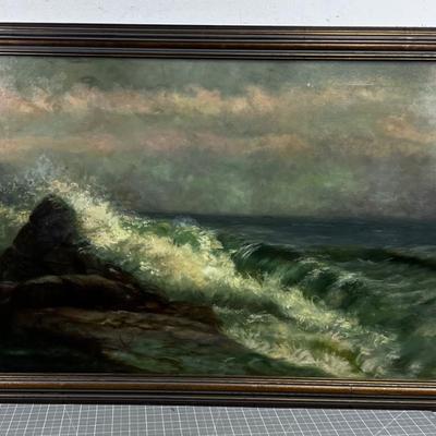 Sea Scape Oil on Canvas Painting 