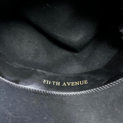 Black 5th Avenue Felt Hat 