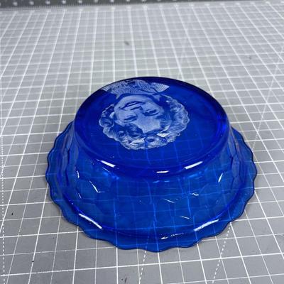 Shirely Temple Cobalt Blue Bowl