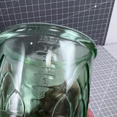 Green Depression Glass Measure 2 Cup 