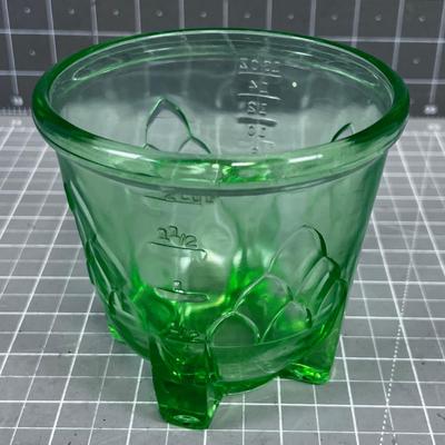 Green Depression Glass Measure 2 Cup 