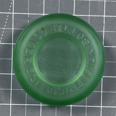 Frigidaire Milk Bottle Cover Satin Green Depression Glass 