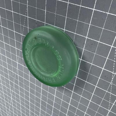 Frigidaire Milk Bottle Cover Satin Green Depression Glass 