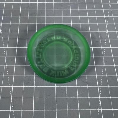 Frigidaire Milk Bottle Cover Satin Green Depression Glass 