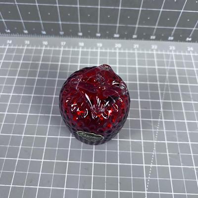 Fabulous Red Glass Strawberry from the 50's NICE~!!