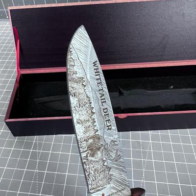 American Mint "White Tail" Antler Handle Knife