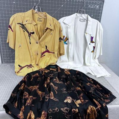 Lot of 3 Western Wear Tops 