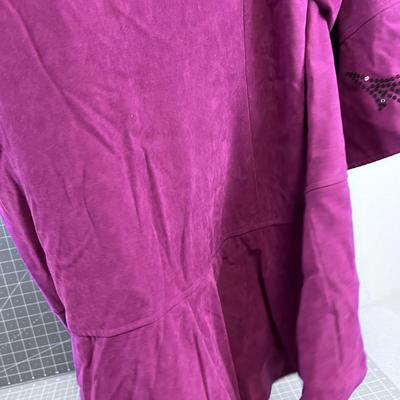Purple / Fuchsia  Embellished WEARABLE ART by Bob Mackey 