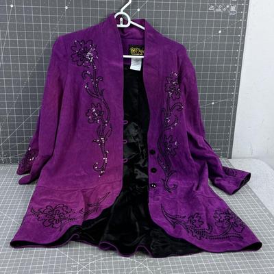 Purple / Fuchsia  Embellished WEARABLE ART by Bob Mackey 