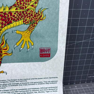"YEAR OF THE DRAGON" Poster from 1988