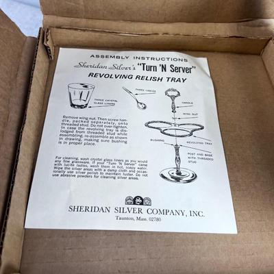 Sheridan Silver Company, Revolving Relish Tray 