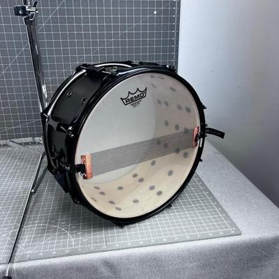 Pork Pie Drum with Stand Black 