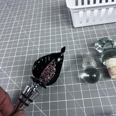 9 Figural Bottle Stoppers 