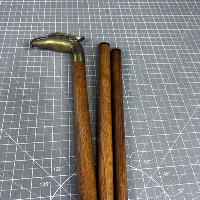 Brass Eagle Headed Cane