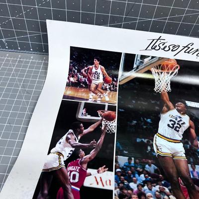UTAH JAZZ 1986-87 Schedule Posters (7) 