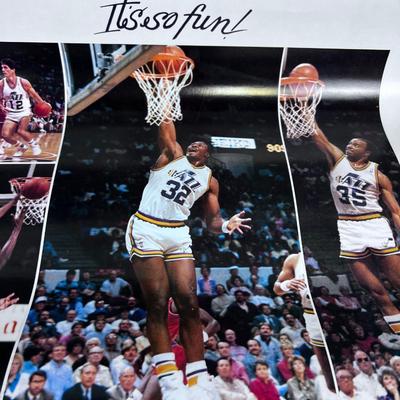 UTAH JAZZ 1986-87 Schedule Posters (7) 