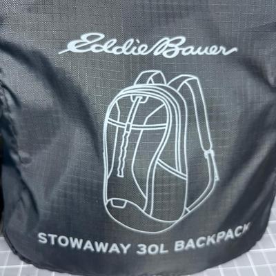 2 NEW in the Package Eddie Bauer Stow-a-way Back Packs 