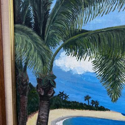 Gilligan's Island Lagoon Painting by YEATES Dated 1965 