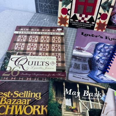 Large Grouping of Quilting Books and Magazines 