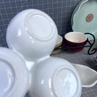 Huge Lot of Ceramics Serving Stuff Stoneware, Studio Art and Toco making Assistance. 